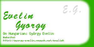 evelin gyorgy business card